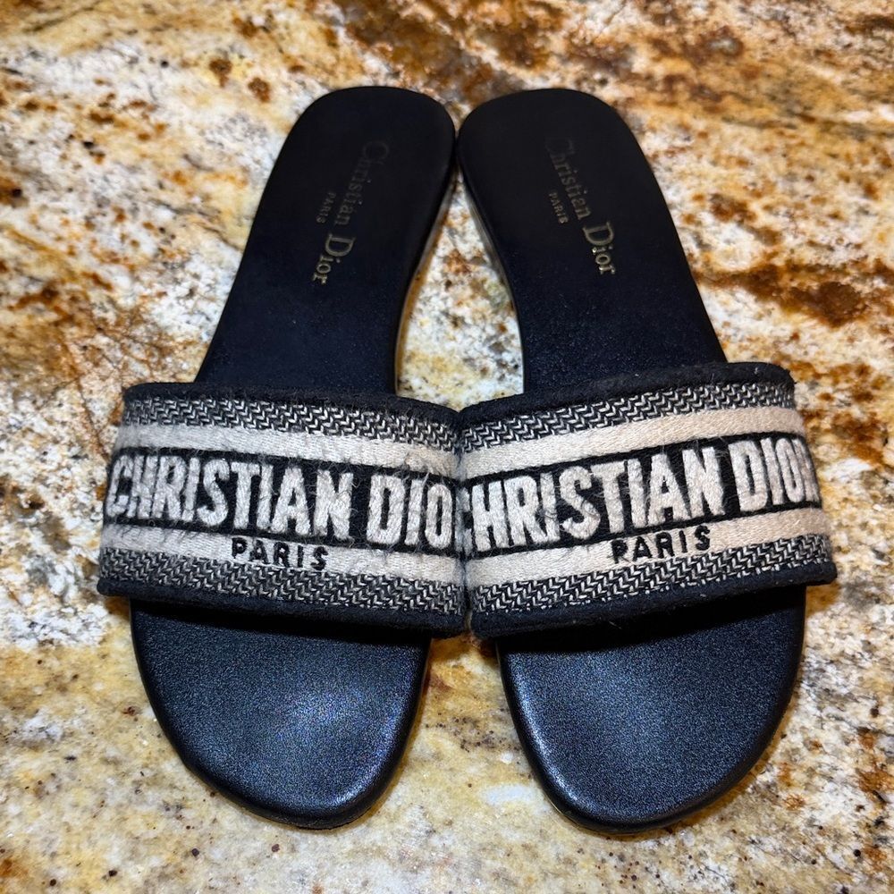 DIOR Dway leather Fabric sandals